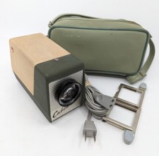 Vintage Olive Green Cabin 35mm Slide Projector, in VGC, Works, w/Case and Cable