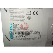 New in Box Siemens 3TF5222-0XG2 AC Contactor AC-3 380V IE, 2NO 2NC AC 50/60HZ