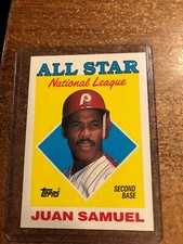1988 Topps Baseball # 398 NL All Star Juan Samuel 2nd Base