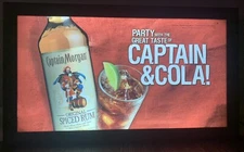￼Captain Morgan￼ Party With The Great Taste Of Captain & Cola! Light Up Bar Sign