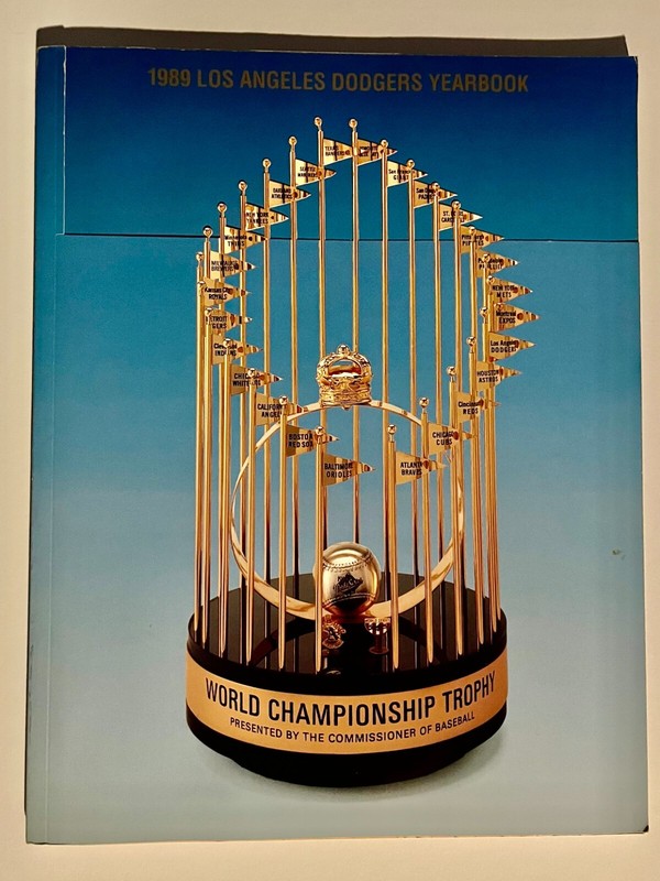 1989 Los Angeles Dodgers Yearbook Celebrating 1988 World Series victory vs A's