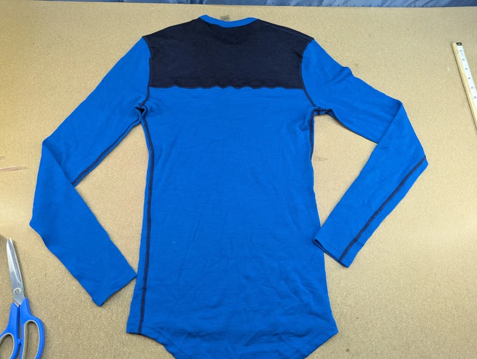 Norheim Base Layer Shirt Womens Size S Wool Blend Sport Outdoor Mountain Blue - Image 2 of 4