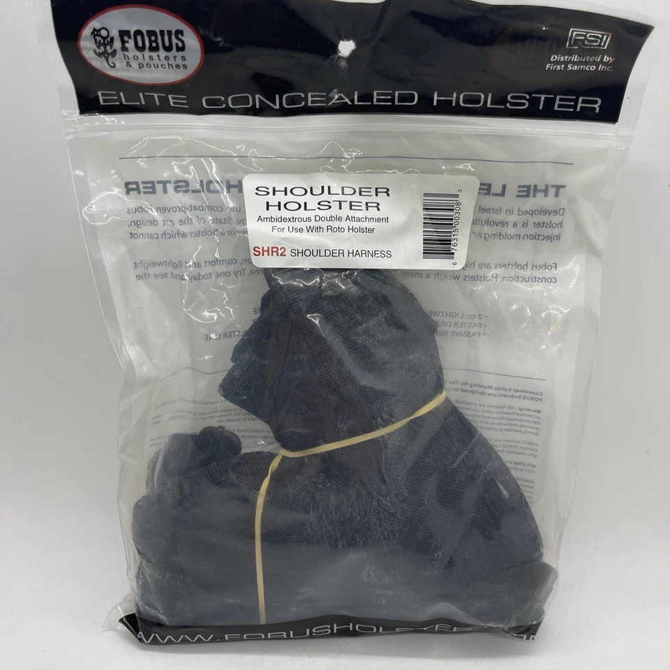 Nuevas fundas FOBUS Tactical Elite - Funda de hombro SHR2 doble accesorio Foto 4 de 4