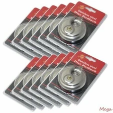 12 Pack Wholesale Lot- DISC PADLOCK 70mm Steel Armor Storage Trailer Round lock