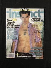 Instinct Gay Magazine September 2004 Adrian Armas & Antonio Sabato Jr.