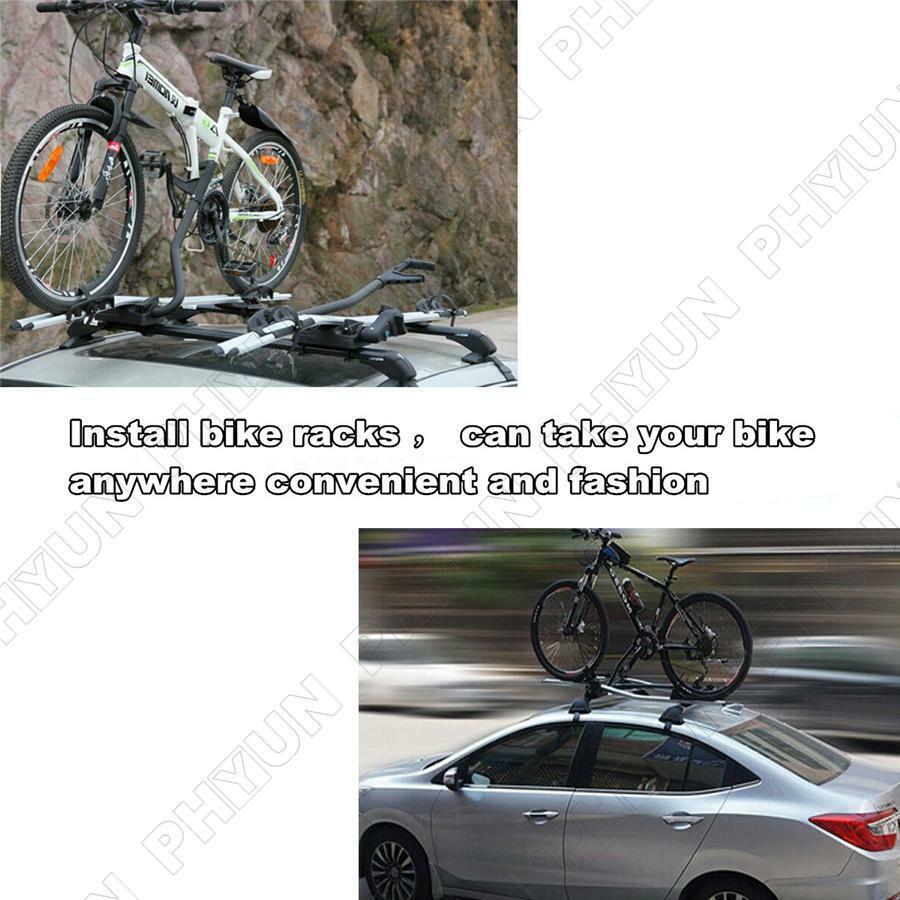 48"Car Top Roof Cross Bar Luggage Cargo Carrier Rack Adjustable w/ 3