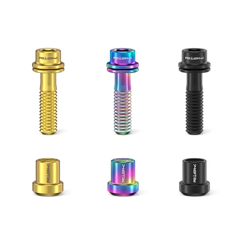 RISIKO Fahrrad Carbon Vorbauschrauben M5x18mm M5x20mm Titan Befestigungsschraube mit Mutter - Bild 5 von 18