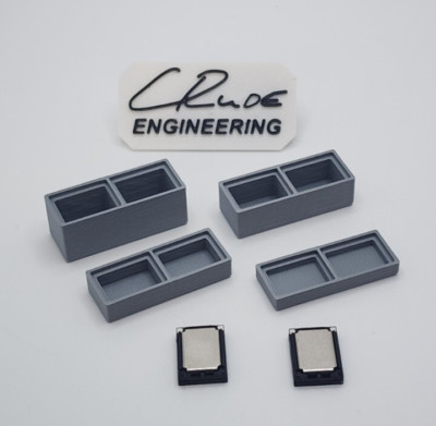 Double Narrow 15x11mm Sugar Cube Speakers with Baffle