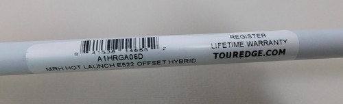 Tour Edge Hot Launch E522 6H Offset Hybrid Fubuki HL Series 55A W/ HC NEW in Bag - Picture 18 of 22