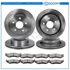 Brake Pads And Rotors Front Rear For 2004-06 Dodge Durango 02-05 Dodge Ram 1500