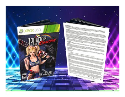 Lollipop Chainsaw Xbox 360 manual insert | eBay