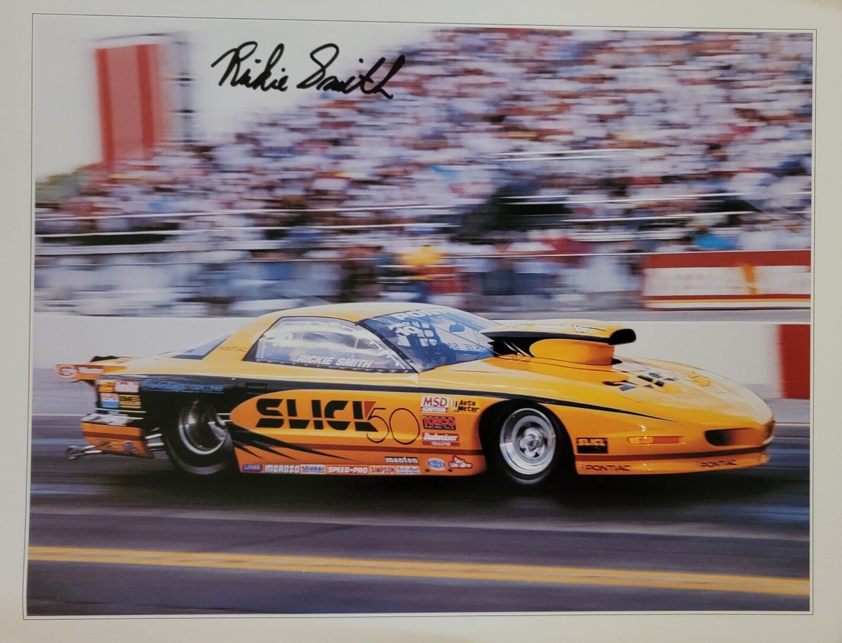 1993 Rickie Smith signed Slick 50 Pontiac Firebird Pro Stock NHRA