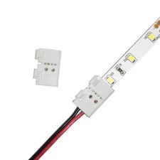 2pin 8mm Solderless Led Strip Connectors Unwired Clips Diy Strip To Wire Quick C