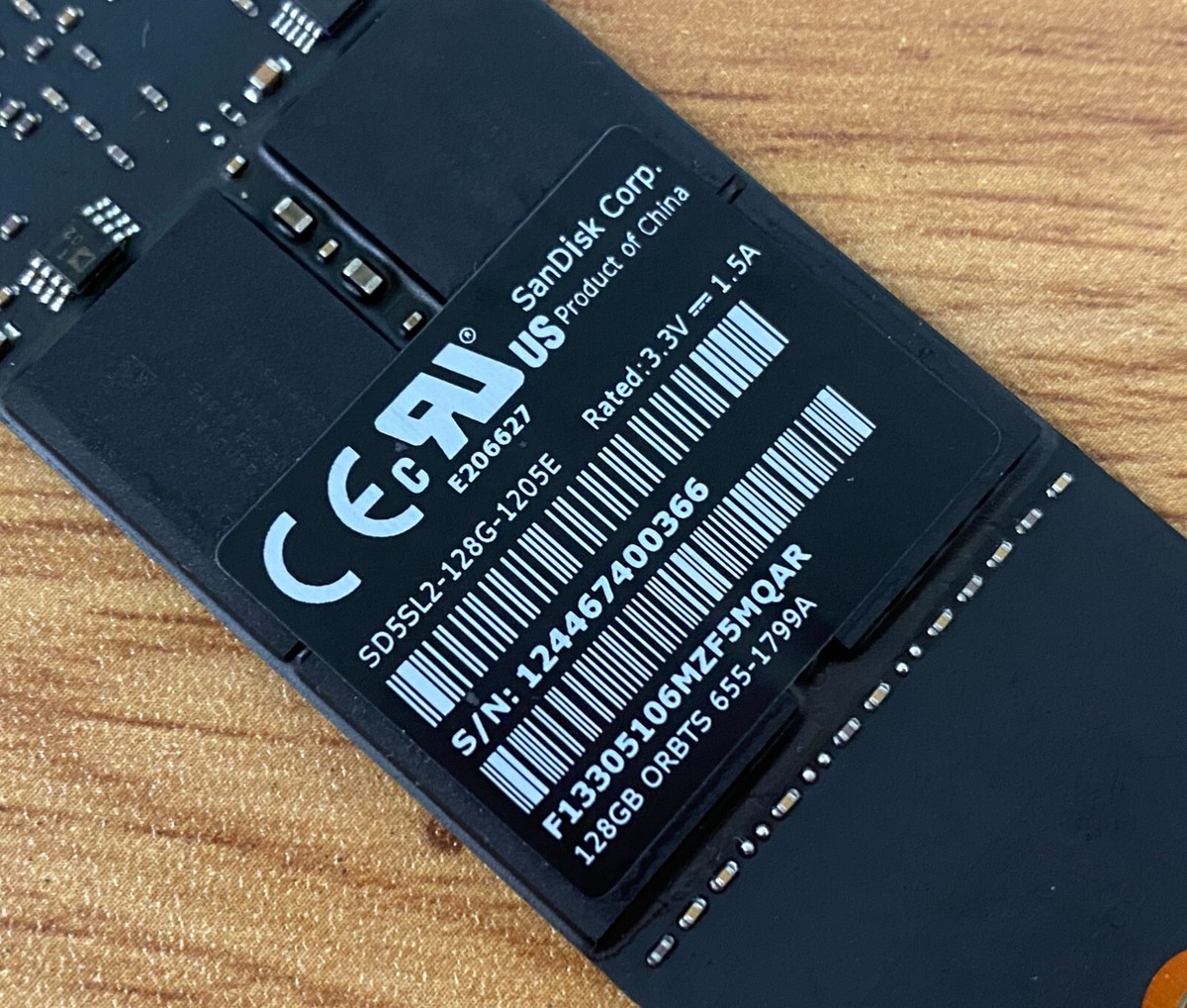 OEM SanDisk 128GB SSD for MacBook Pro 13