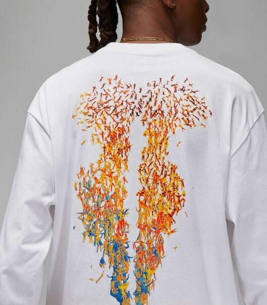 NIKE WINGS Tシャツ Lサイズ ホワイト Nike Jordan Wings Paris 85 Men's Long-Sleeve T-Shirt Large