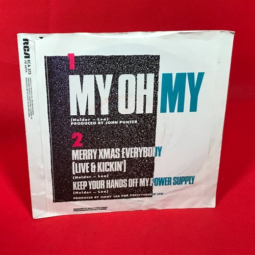 SLADE My Oh My 1983 UK 3-track 7" vinyl single Merry Xmas livel 45 original C - Picture 2 of 4