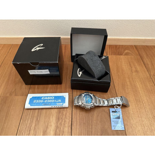 Casio G-shock MTG-510BL-2A MT-G with bright blue dial mens watch