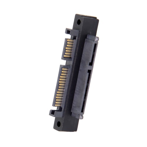 90 Degree Up Angled SATA 22Pin 7+15 Male to SATA 22Pin Female Extension Adapter - Picture 6 of 9
