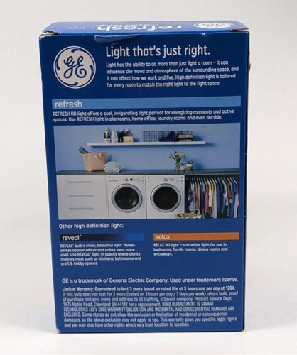 GE Refresh LED Daylight HD Light Bulb BR30 8W 65W Replacement 650 Lumen Dimmable - Picture 2 of 2
