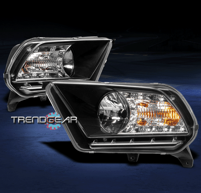 drl headlights pair