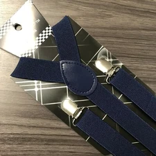 Navy Blue Suspender for Adults Men Women Teens Wedding Formal Adjustable (USA)