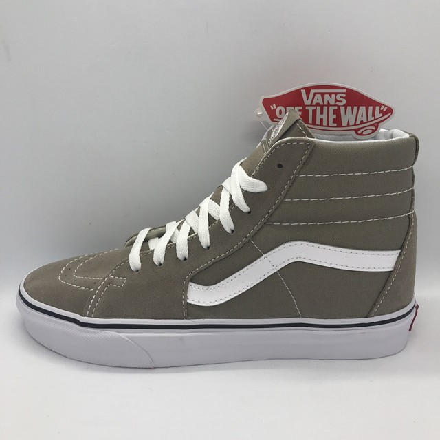 taupe high top vans