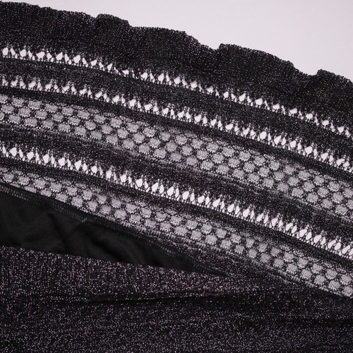New M MISSONI Metallic Knit Crochet Hot Mini Summer Dress - Grey - XS - £739 - Picture 13 of 16
