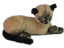 Vintage R Dakin  Co San Francisco Siamese 13" Cat Plush Stuffed Toy