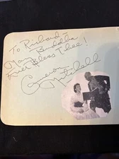 “D Choose One Autograph - Cameron Mitchell - Zachary Scott - Margo - Red Skelton