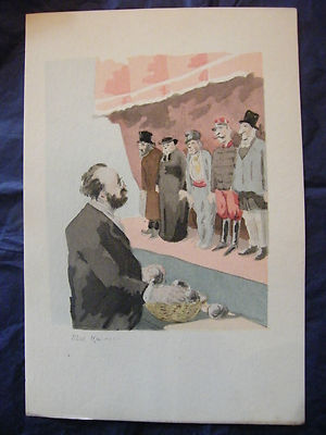 Zola's Work 1898 by H Lebourgeois My Hatreds Simili Watercolor