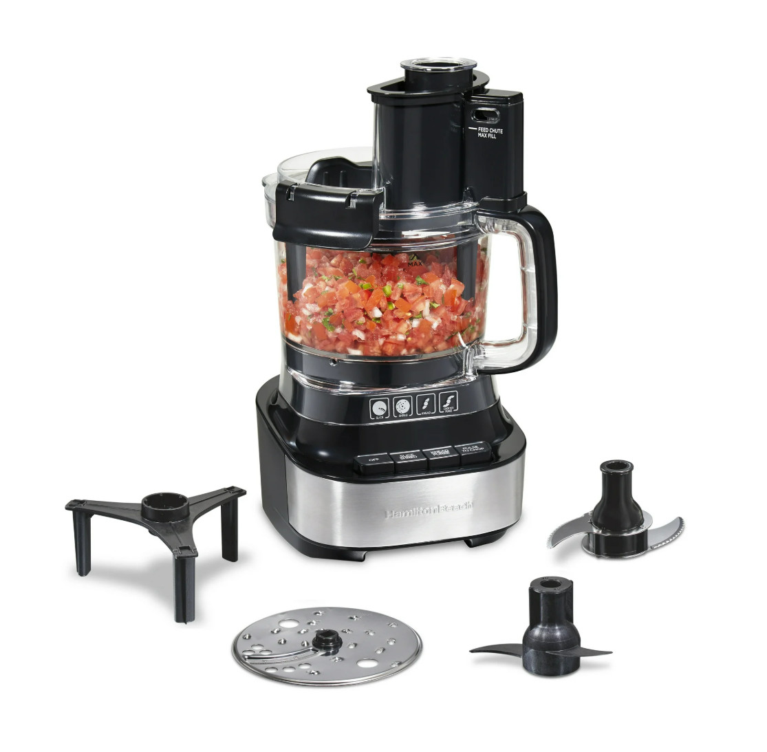 Hamilton Beach Stack & Snap Food Processor with Bowl Scraper