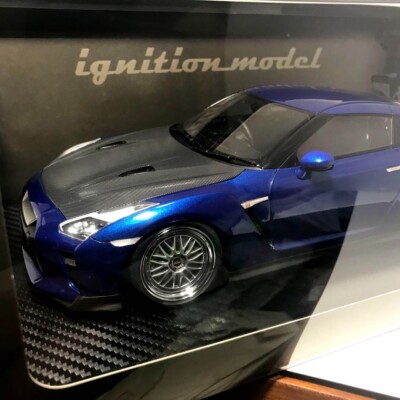 イグニッションモデル 1/18 日産 GT-R (R35) IG1758 ブルー 1/18