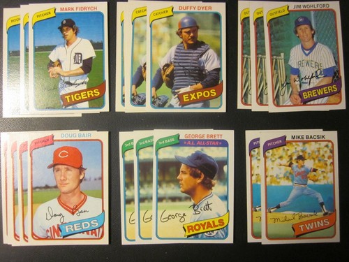 1980 Topps Baseball Pick Choose Finish Your Set( 276- 499) NM, NM/MT - Picture 154 of 197