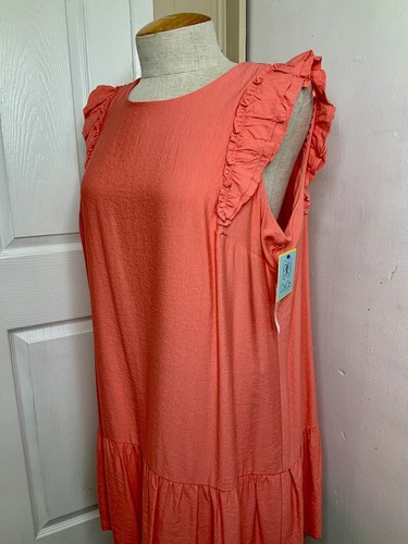Cece Kleid für Damen Übergröße 20W-24W Neu mit Etikett Kamee Koralle - Bild 5 von 8