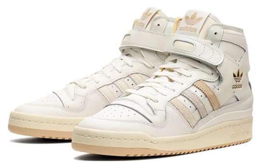 靴 adidas Forum 84 Hi White MENS ADIDAS FORUM 84 HI ORIGINALS WHITE BEIGE SKATEBOARD