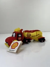 Vintage Shell Oil Tanker Truck Sheldon Plush Bean Bag Gas Promotional Plush Toy