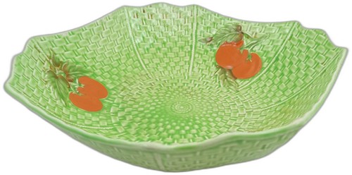 Vintage Crown Devon Green Square Serving Bowl\Dish with Red Leaf Tomato. - Picture 4 of 13