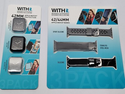 WITHit 42mm Apple Watch Protector And replacement Bands Combo