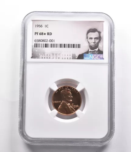 PF68* STAR RD 1956 Lincoln Wheat Cent NGC *4029