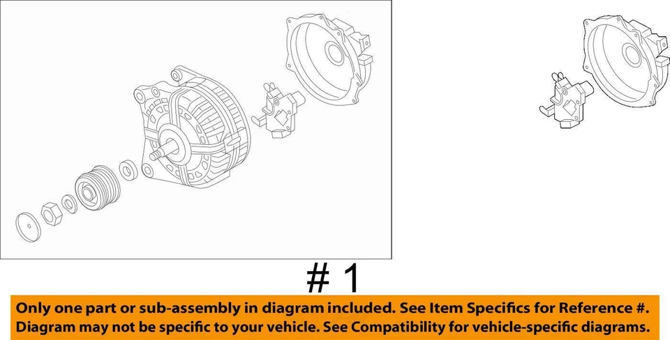 Used Alternator fits: 2015 Audi A3 1.8 Grade A Foto 4 de 4