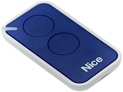 Remote Control Compatible With Nice Era Inti 2 Channels, Blue