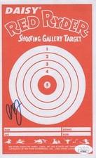 PETER BILLINGSLEY Signed 5.5x8.5 A CHRISTMAS STORY Red Ryder Target Auto JSA COA