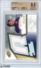 Jim Slater RC BGS 9.5: 2005-06 SPx Rookie Card JSY /1999 POP 2