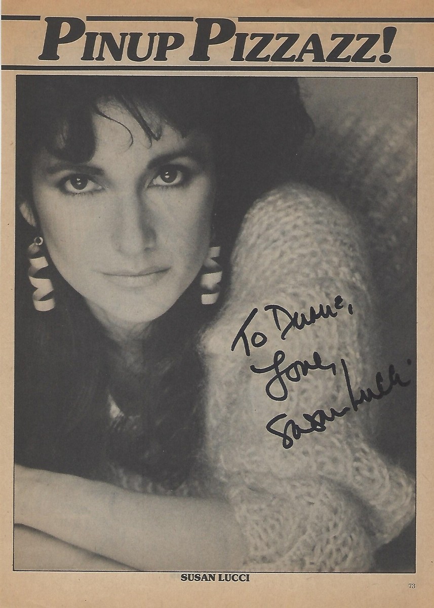 SUSAnページ Lovely SUSAN LUCCI Signed Magazine Page | eBay
