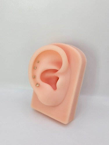 20G/18G/16G Titanium Honey Push Pin Labret, Threadless Flat Back Earring - Picture 12 of 13