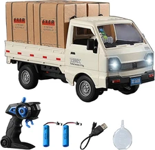 1:16 Scale RC Crawler Kei Truck, RC Transport Pickup Truck with Light Spray - 2.
