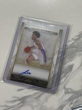 22-23 Leaf Trinity Clear Auto Gold 26/35 Jalen Wilson #CA-JW2 Auto Lot NBA NETS