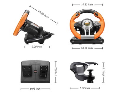 PS4 Steering Wheel Racing Wheel for PlayStation 4 DOES NOT WORK ON PS5 Games