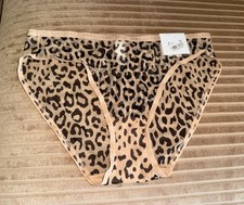 DKNY Pantie Mesh Leopard Print Large 28