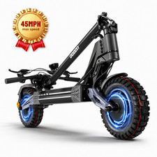 Dual Motor Electric Scooter for Adults 4000W 45MPH 42Mile 11"Off-Road Escooter